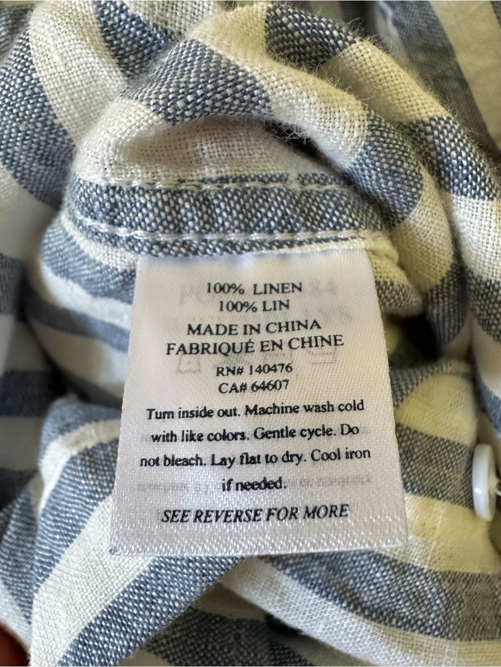 Laguna Linen Relaxed Shirt - Ocean Lucy Stripe - Picture 10 of 10